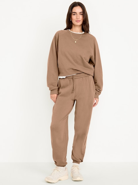 High-Waisted SoComfy Jogger Sweatpants - Driftwood