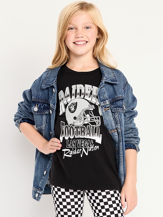 Image number 4 showing, Las Vegas Raiders Gender-Neutral Graphic T-Shirt for Kids