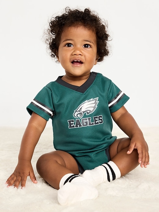 Image number 1 showing, Philadelphia Eagles Graphic Mesh Bodysuit for Baby