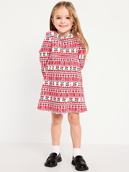 Image number 1 showing, Long-Sleeve Waffle-Knit Dress for Toddler Girls