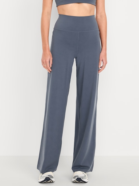 High-Waisted StudioSmooth Wide-Leg Pants - Dusk Navy