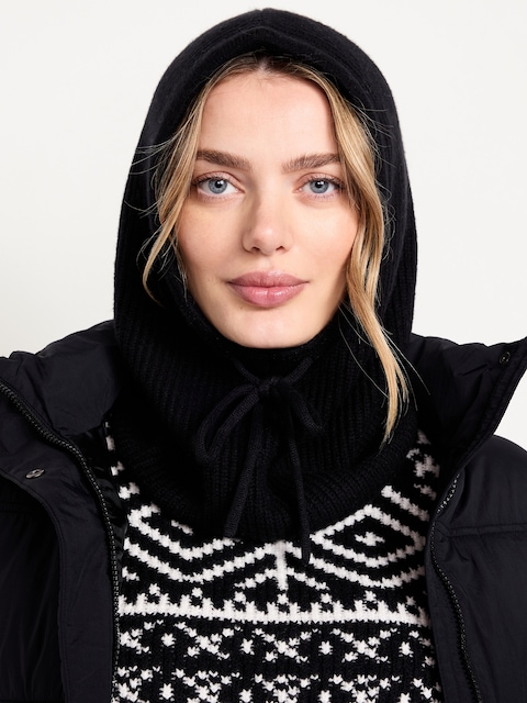 Rib-Knit Balaclava - Blackjack
