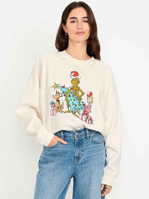 Image number 1 showing, Dr. Seuss' The Grinch™ SoComfy Raglan Tunic Sweatshirt