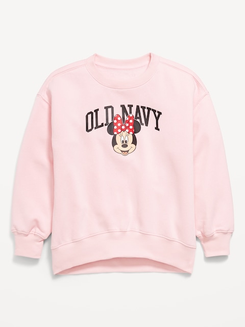 Disney© Oversized Logo-Graphic Tunic Sweatshirt for Girls - Blush On You