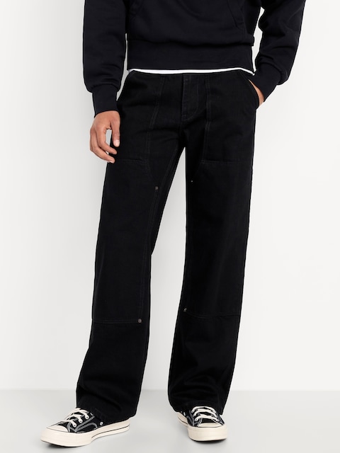 90's Baggy Carpenter Jeans - Black Wash