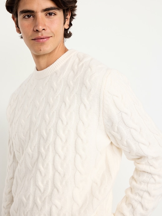 Image number 3 showing, SoSoft Crew-Neck Cable-Knit Sweater