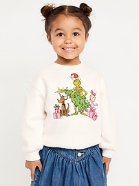 Image number 1 showing, Dr. Seuss™ Grinch Unisex Crew-Neck Sweatshirt for Toddler