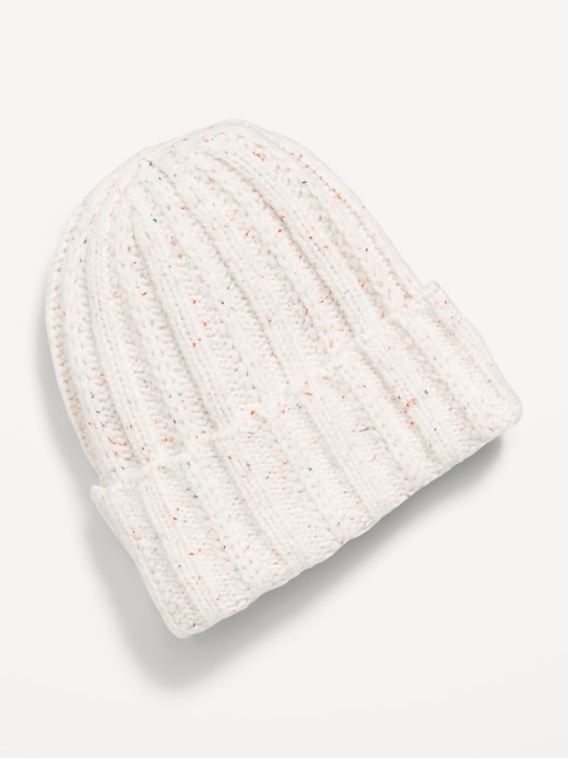 Image number 1 showing, Chunky Cable Knit Beanie
