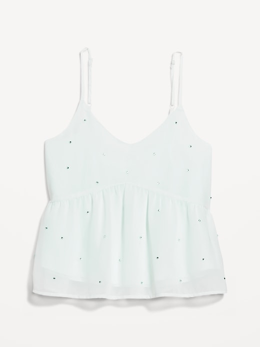 Image number 8 showing, Embellished Cami Peplum Top