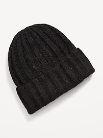 Image number 1 showing, Chunky Cable Knit Beanie