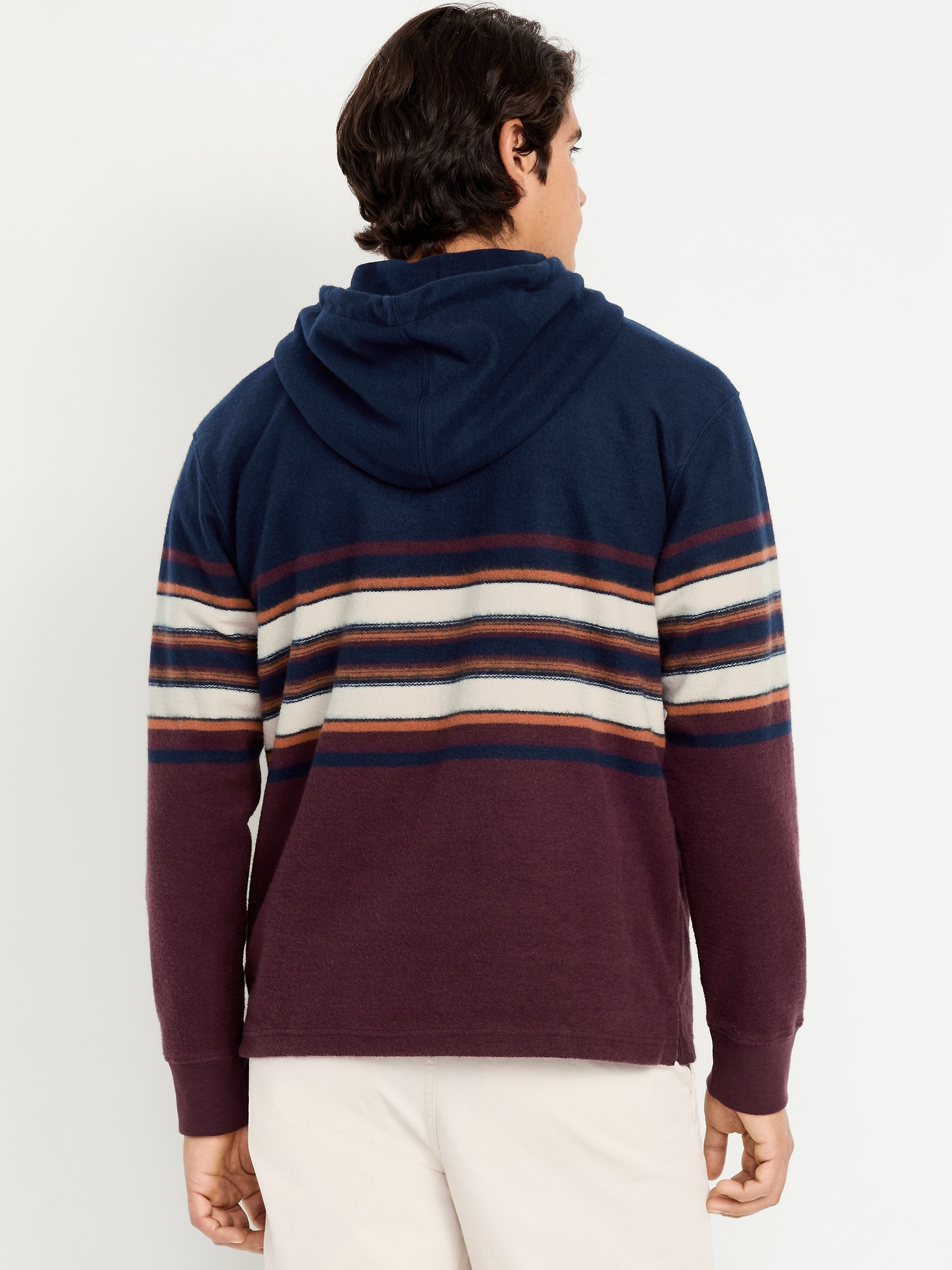 Plush Rugby Pullover Hoodie