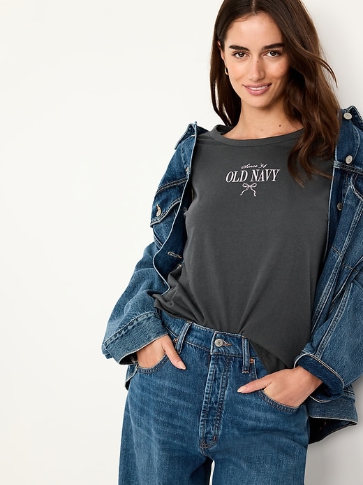 Image number 3 showing, Crew-Neck Logo-Graphic T-Shirt