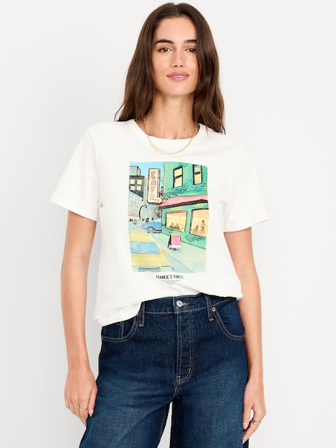 EveryWear Crew-Neck Graphic T-Shirt