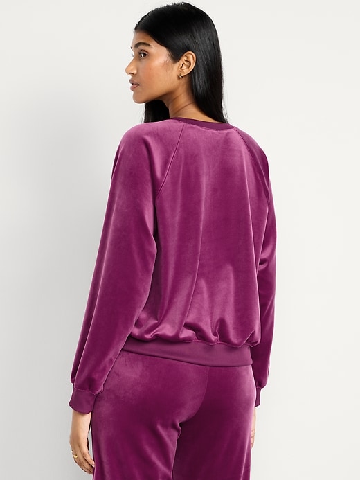 Image number 6 showing, Velour Lounge Top