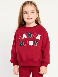 Image number 1 showing, Embroidered Graphic Sweatshirt for Toddler Girls