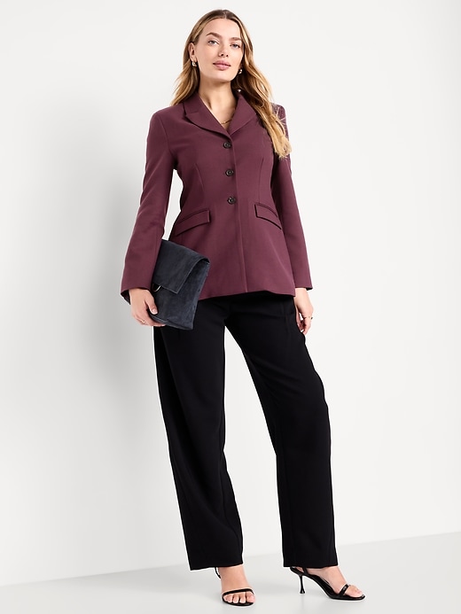 Image number 3 showing, Fitted Button-Front Blazer