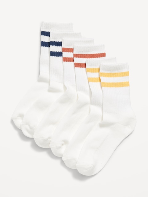 Gender-Neutral Crew Socks 3-Pack for Kids