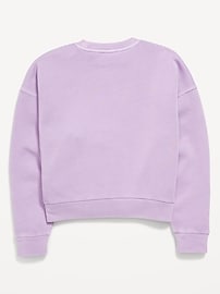 Image number 2 showing, Washed Crew-Neck Sweatshirt for Girls