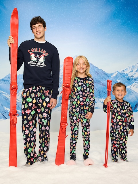 Flannel Pajama Pants for Men - Ornaments (Match The Fam!)
