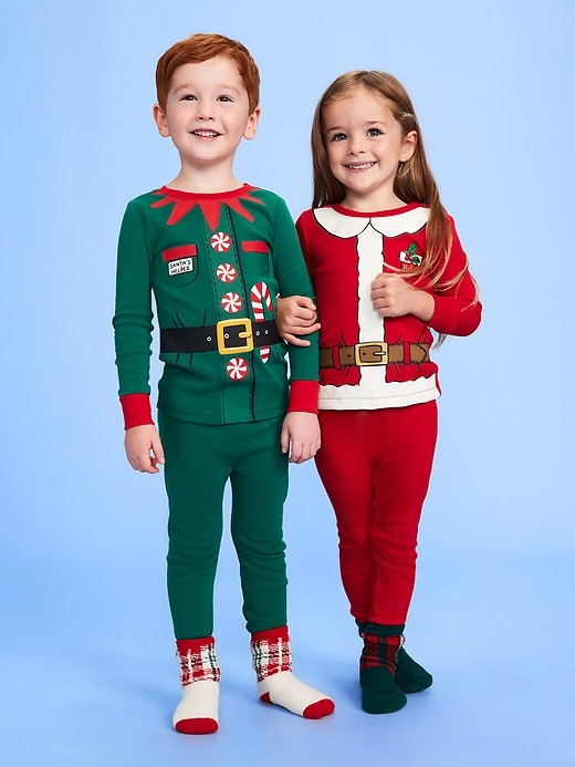 Printed Snug-Fit Pajama Set for Toddler & Baby