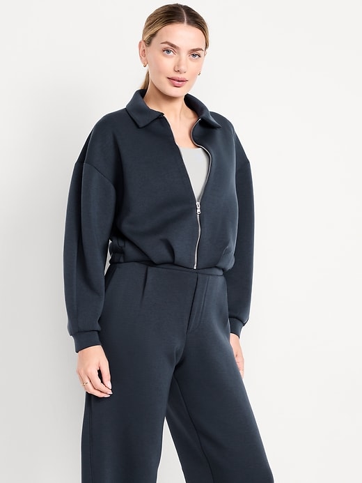 Image number 6 showing, Bounce Fleece Oversized Bomber Jacket