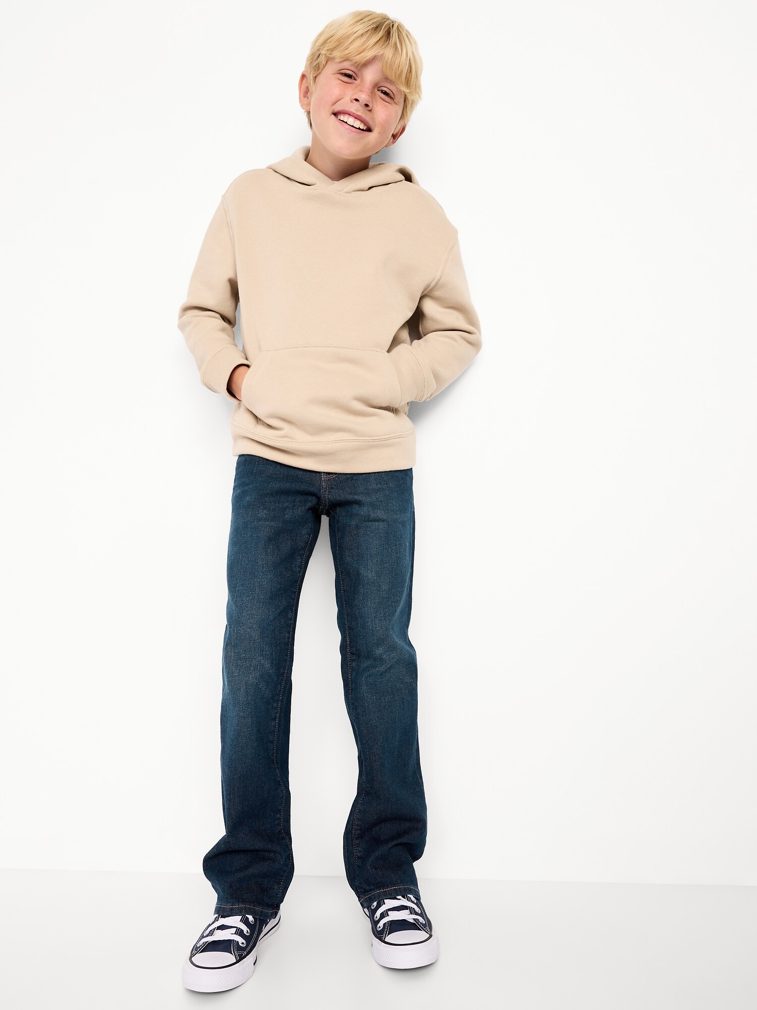 Джинсы Old Navy Built-In Flex Boot-Cut Jeans для мальчиков, цвет: Тёмная варка — фото 2