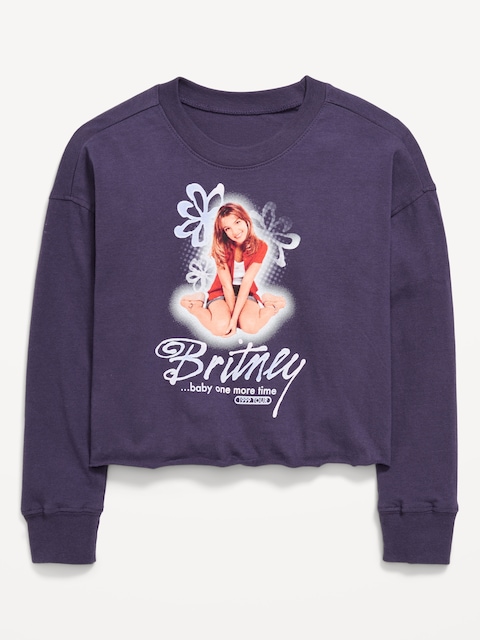 Britney Spears™ Graphic Raw-Edge T-Shirt for Girls