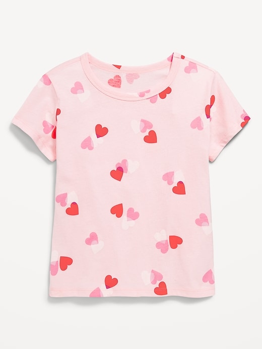 Image number 1 showing, Printed Softest Short-Sleeve T-Shirt for Girls