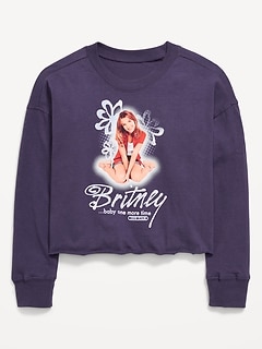 Britney Spears™ Graphic Raw-Edge T-Shirt for Girls
