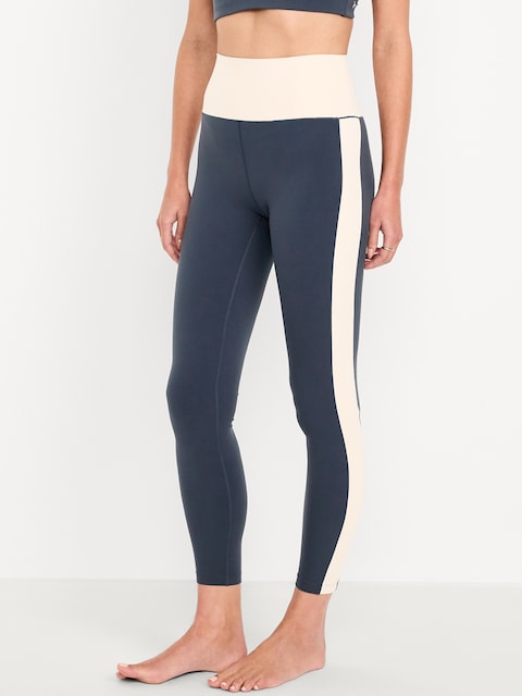 Extra High-Waisted StudioSmooth 7/8 Leggings - Navy Blue Combo