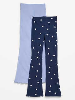 High-Waisted Flare Leggings 2-Pack for Girls