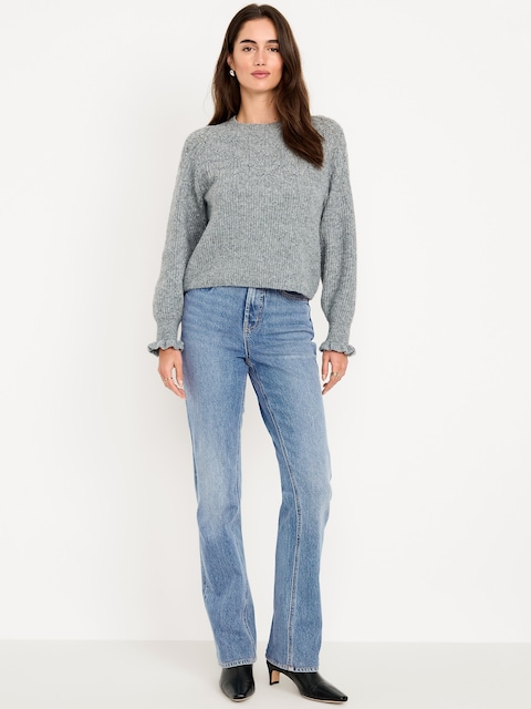 Extra High-Waisted Boot-Cut Jeans - Light Wash