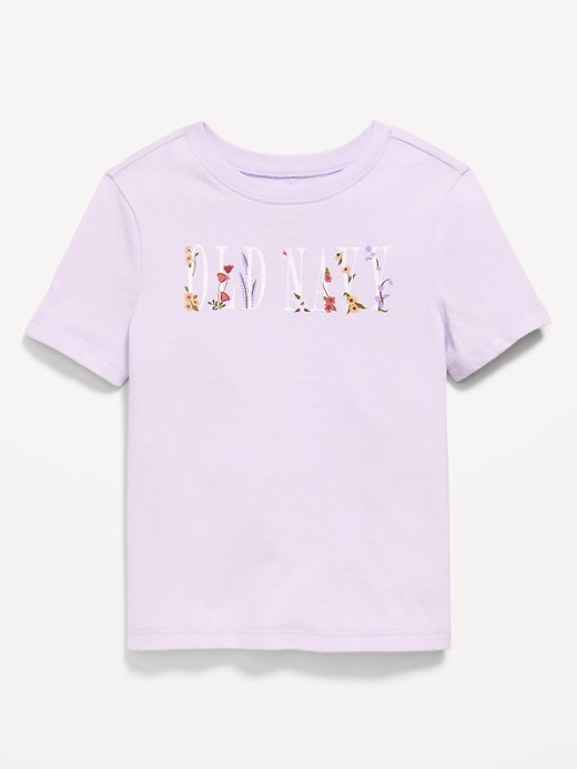 Image number 1 showing, Short-Sleeve Logo-Graphic T-Shirt for Toddler Girls