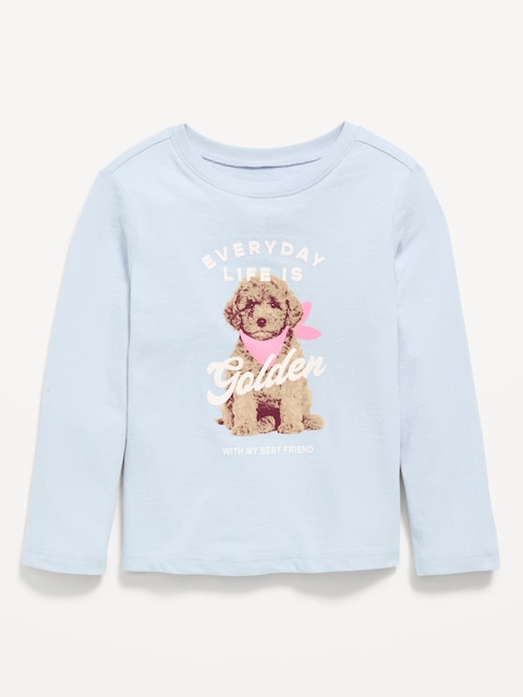 Long-Sleeve Graphic T-Shirt for Toddler Girls