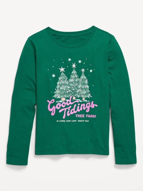 Long-Sleeve Graphic T-Shirt for Girls - Botanica