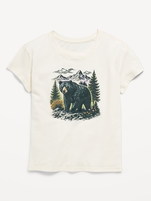 Image number 1 showing, Short-Sleeve Graphic T-Shirt for Girls