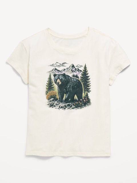 Short-Sleeve Graphic T-Shirt for Girls - Creme De La Creme