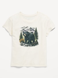 Image number 1 showing, Short-Sleeve Graphic T-Shirt for Girls