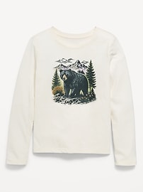 Image number 1 showing, Long-Sleeve Graphic T-Shirt for Girls