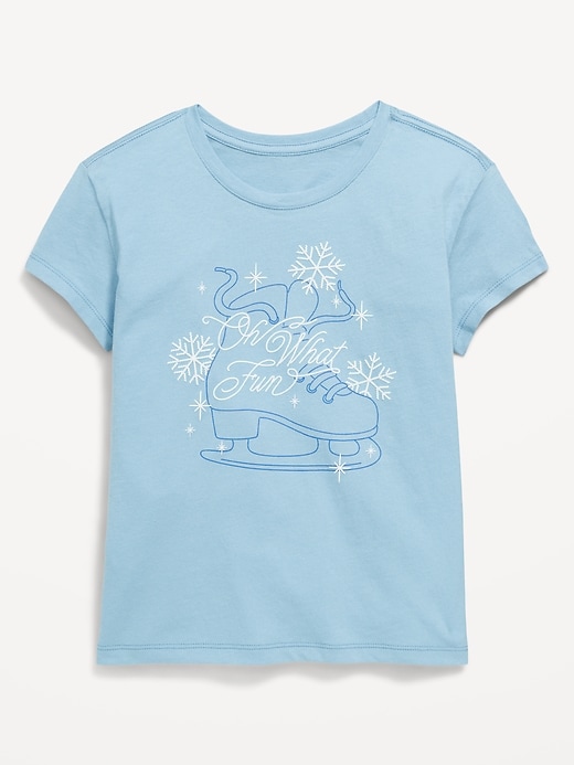 Image number 1 showing, Short-Sleeve Graphic T-Shirt for Girls