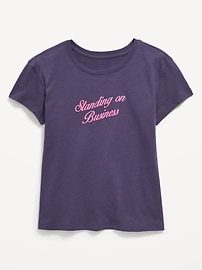 Image number 1 showing, Short-Sleeve Graphic T-Shirt for Girls