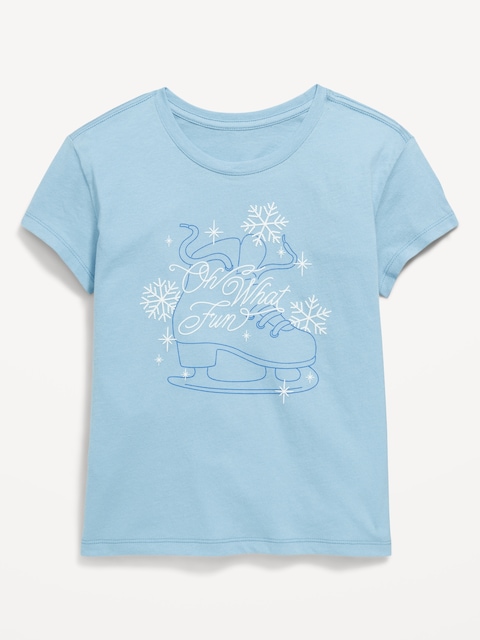 Short-Sleeve Graphic T-Shirt for Girls - Ferry Boat
