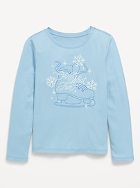 Image number 1 showing, Long-Sleeve Graphic T-Shirt for Girls