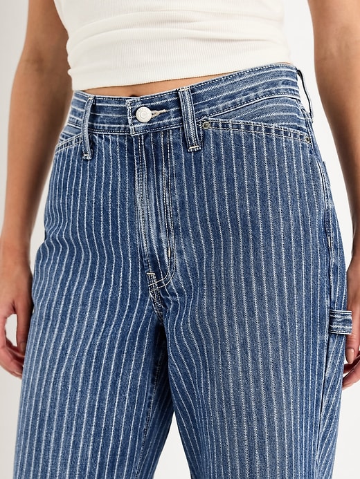Image number 4 showing, High-Waisted OG Loose Rigid Jeans