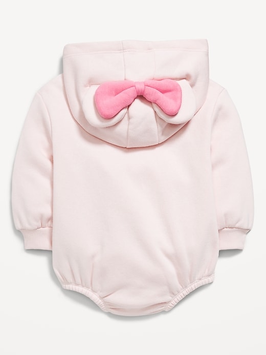 Image number 2 showing, Disney© Hooded Minnie Mouse Fleece One-Piece Romper for Baby