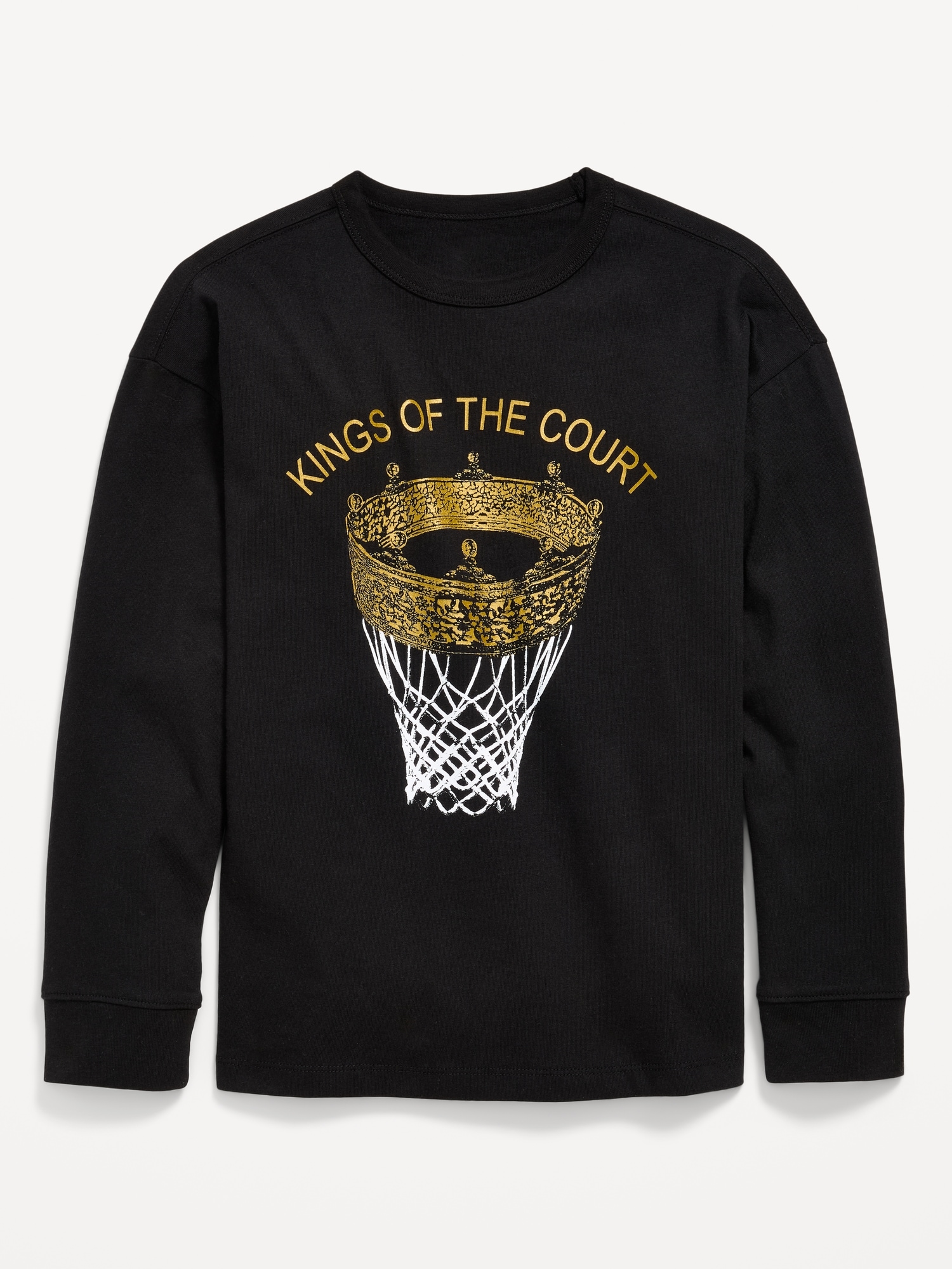 Oversized Long-Sleeve Graphic T-Shirt for Boys