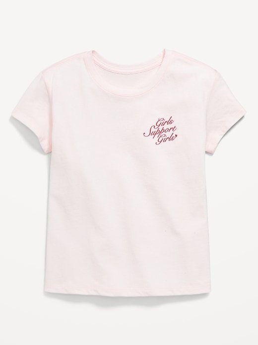 Image number 1 showing, Short-Sleeve Graphic T-Shirt for Girls