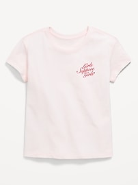 Image number 1 showing, Short-Sleeve Graphic T-Shirt for Girls