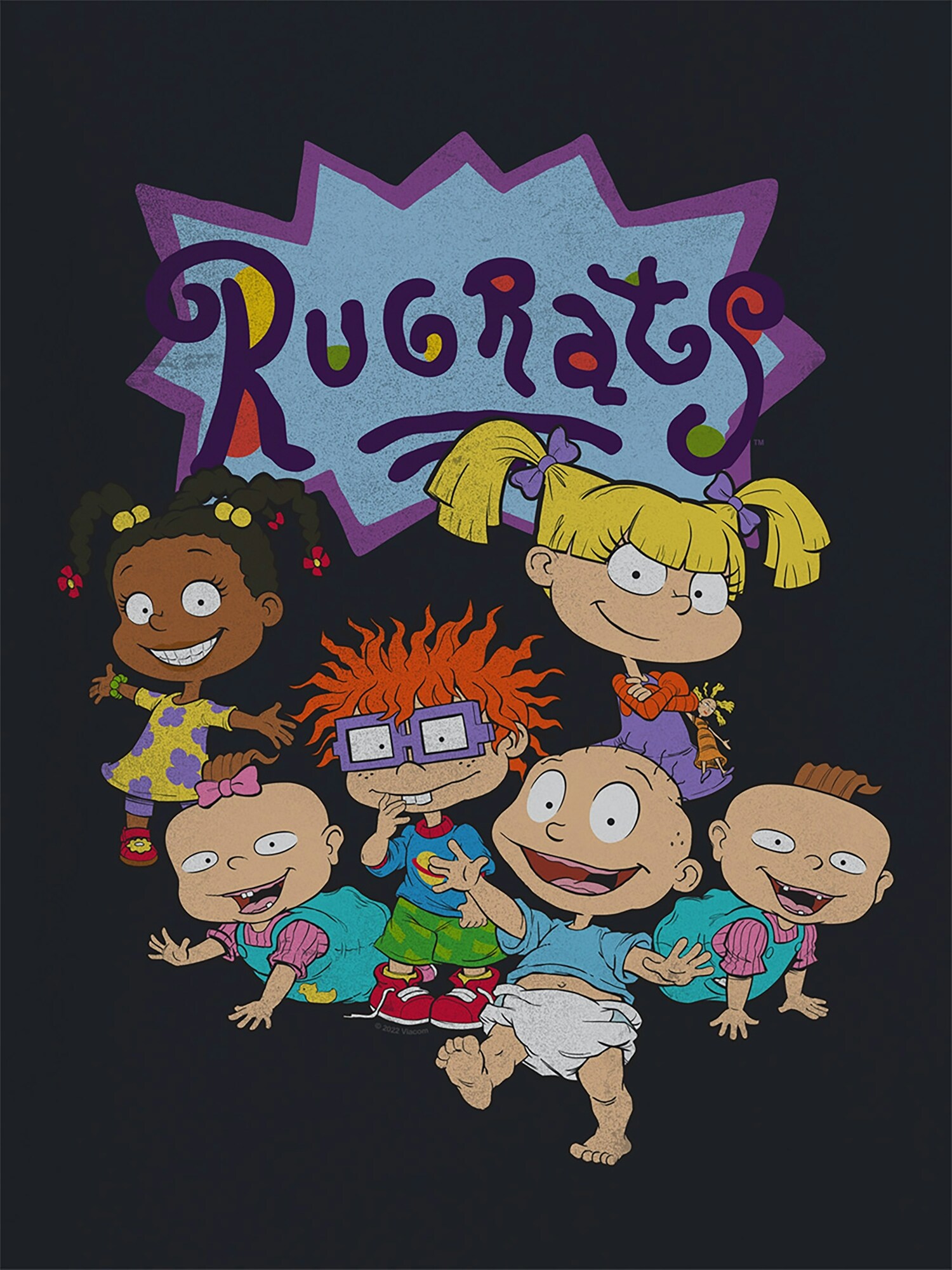 Мужская футболка Old Navy Rugrats Group Graphic T-Shirt for Men, цвет: Чёрный — фото 2