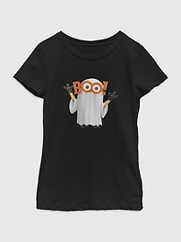 Image number 1 showing, Minions Halloween Ghost Graphic T-Shirt for Girls